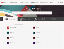 Tablet Screenshot of helpx.adobe.com