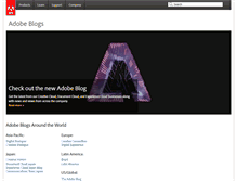 Tablet Screenshot of blogs.adobe.com